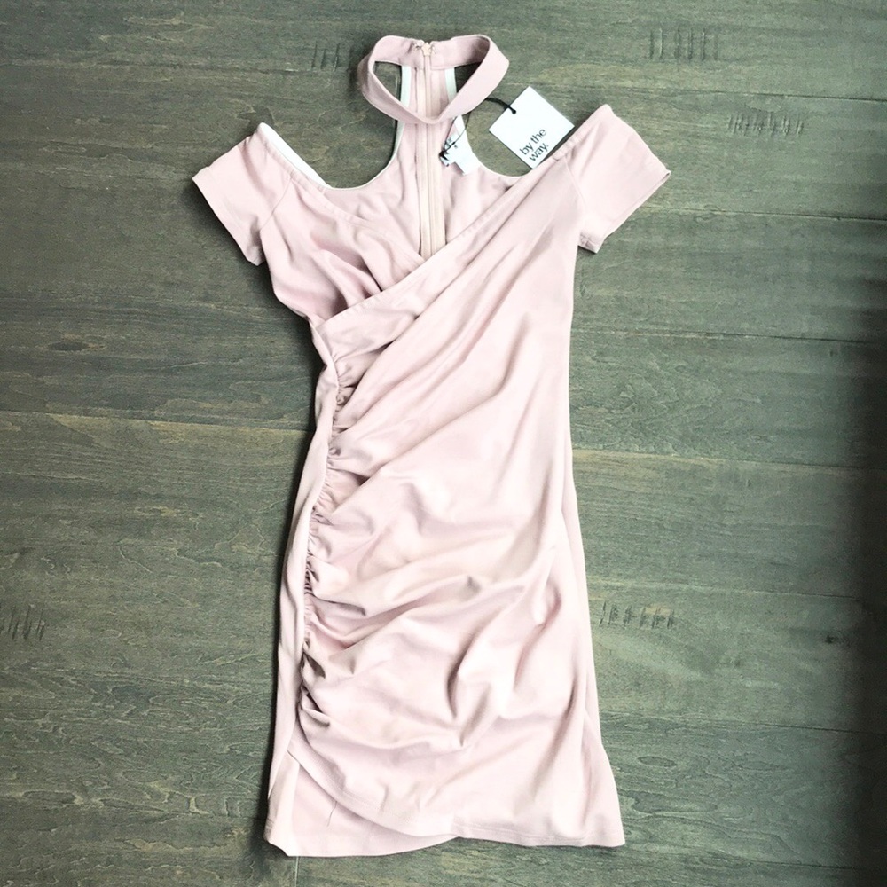 Revolve Choker Ruched Dress - Picture 5 of 6